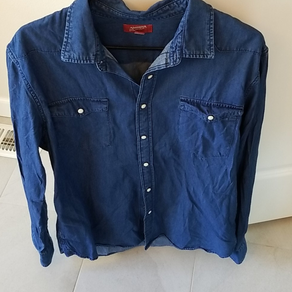 Mens denim button up